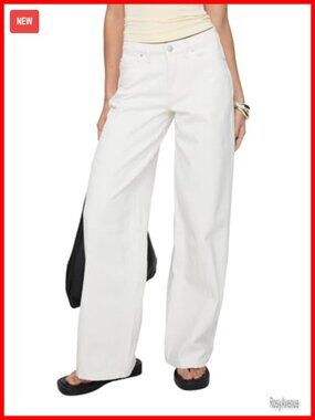 Princess Polly Womens Low Rise Straight Leg Jeans 100% Cotton